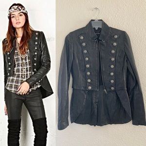 Muubaa Leather Convertible Coat to Cropped Jacket